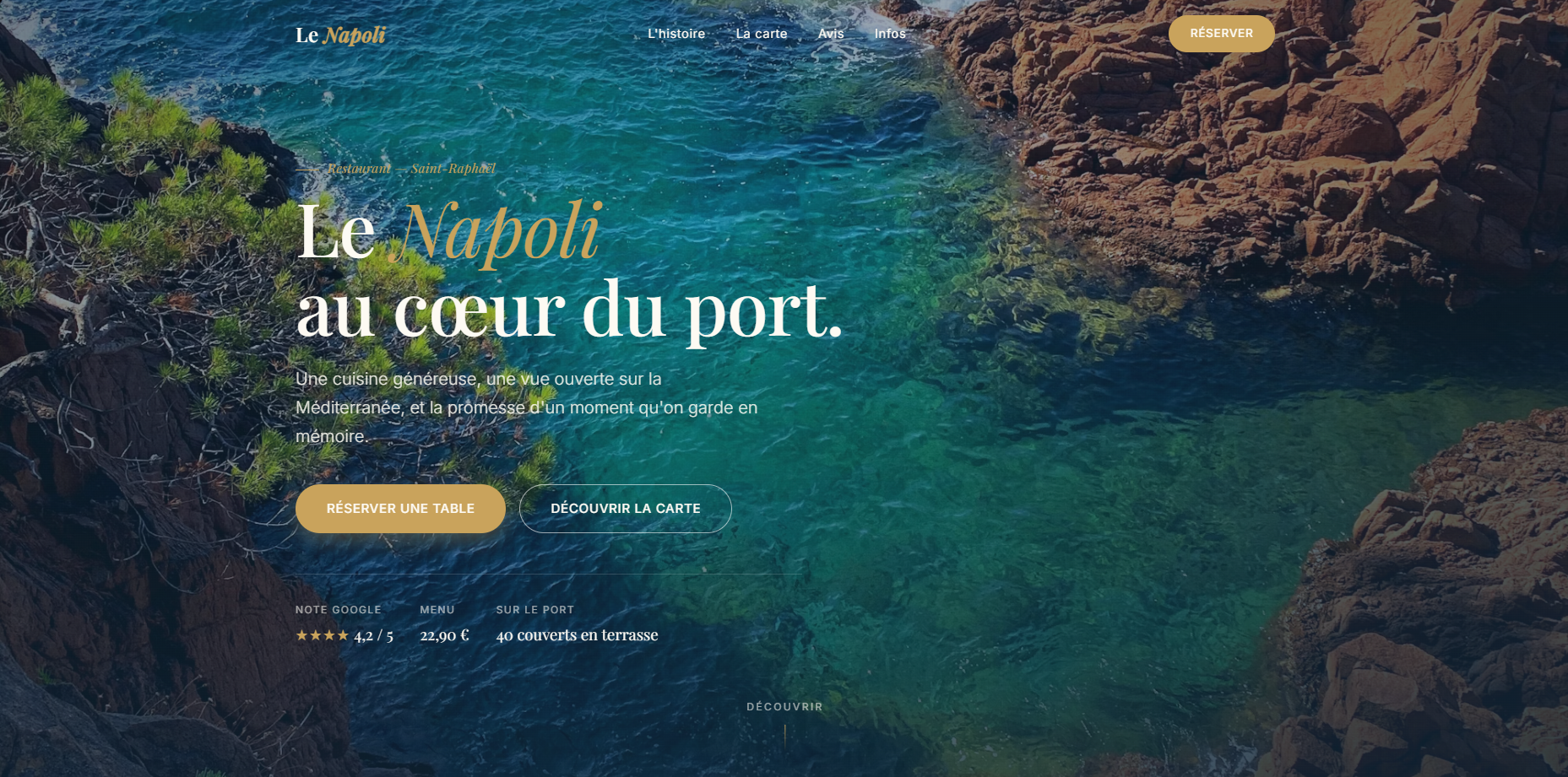 Aperçu du site Le Napoli